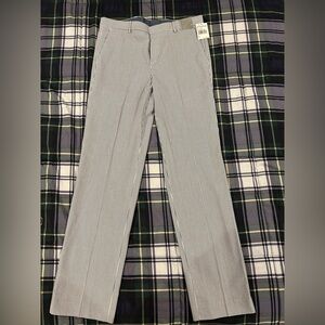 Seersucker Stripe Blue/White Pants/ size 20 Nordstrom w/ tags.